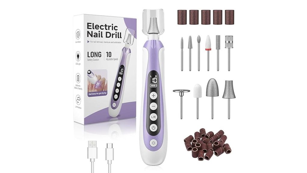 10 in 1 electric nail drill kit