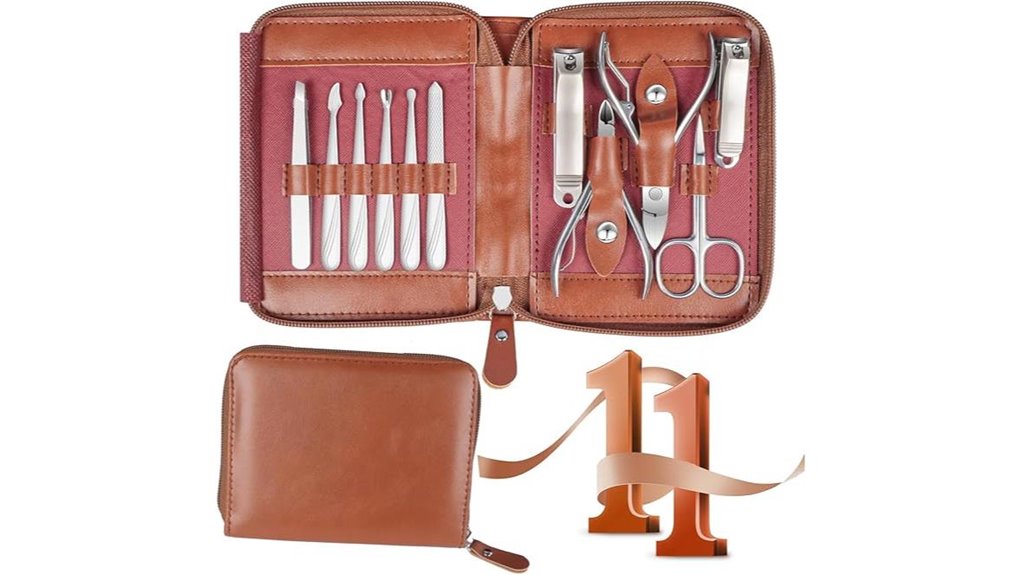 11 in 1 stainless steel manicure set