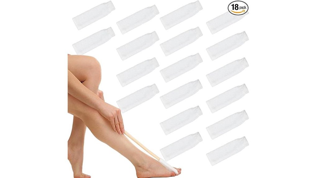 18 pcs toe foot cleaning towels