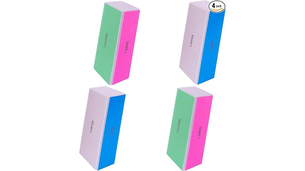 4 way nail buffer block