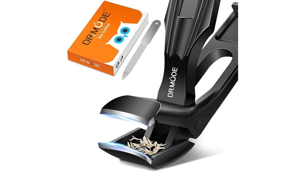 angled toenail clippers catcher