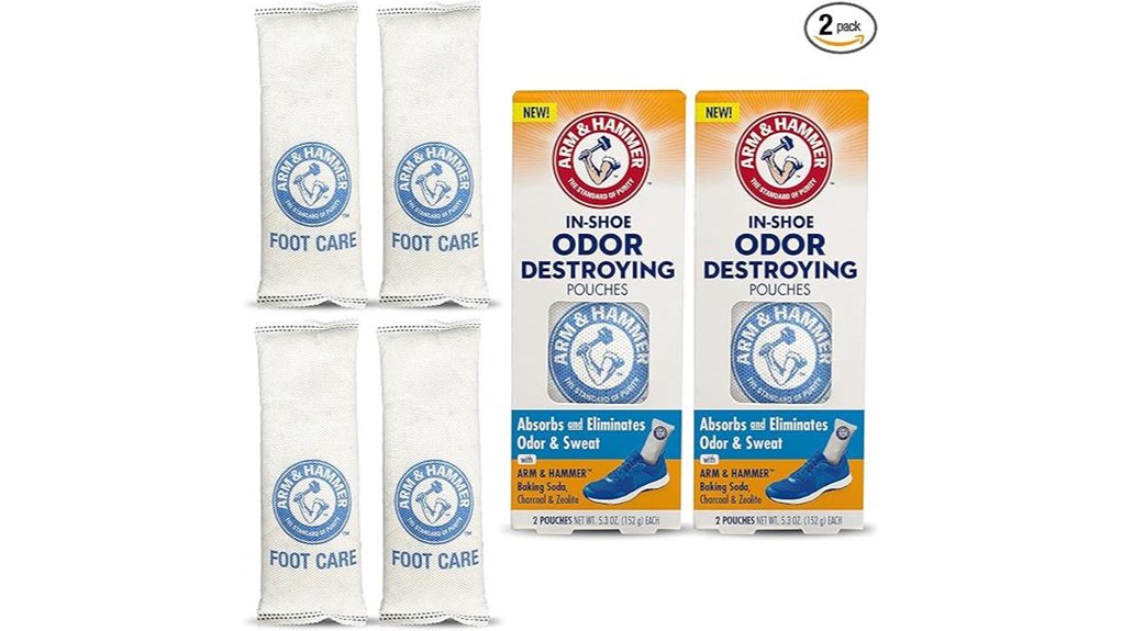 arm hammer shoe odor pouches