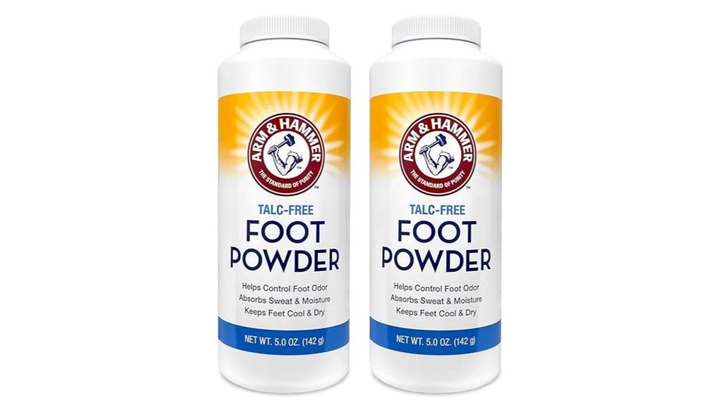 arm hammer talc free foot powder 2 pack