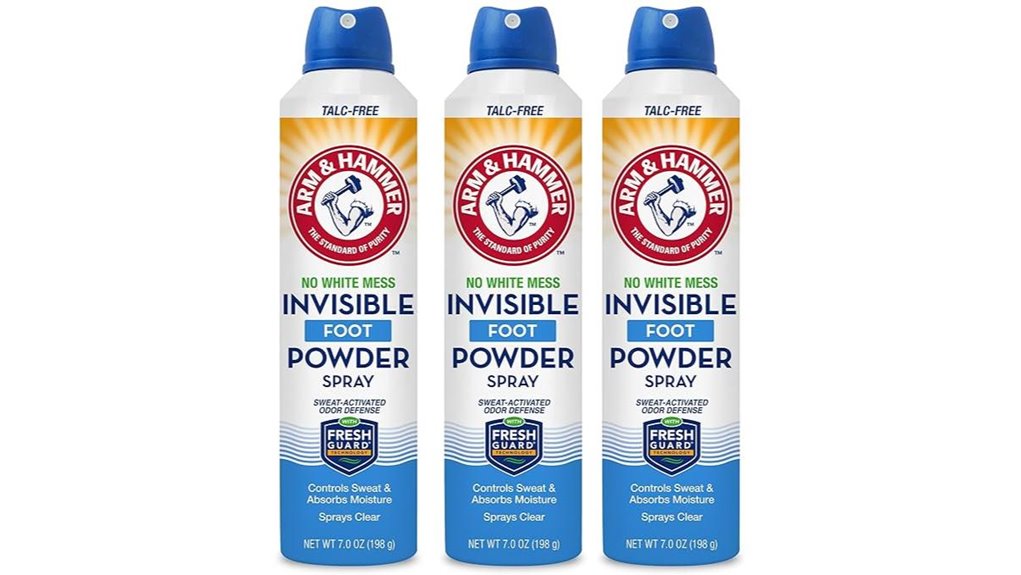 arm hammer talc free foot powder spray 3 pack