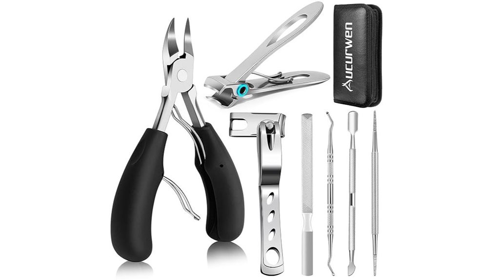 aucurwen 7 piece toenail clippers