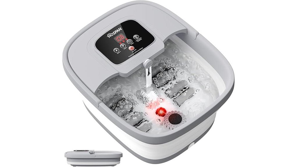 collapsible foot spa with heat
