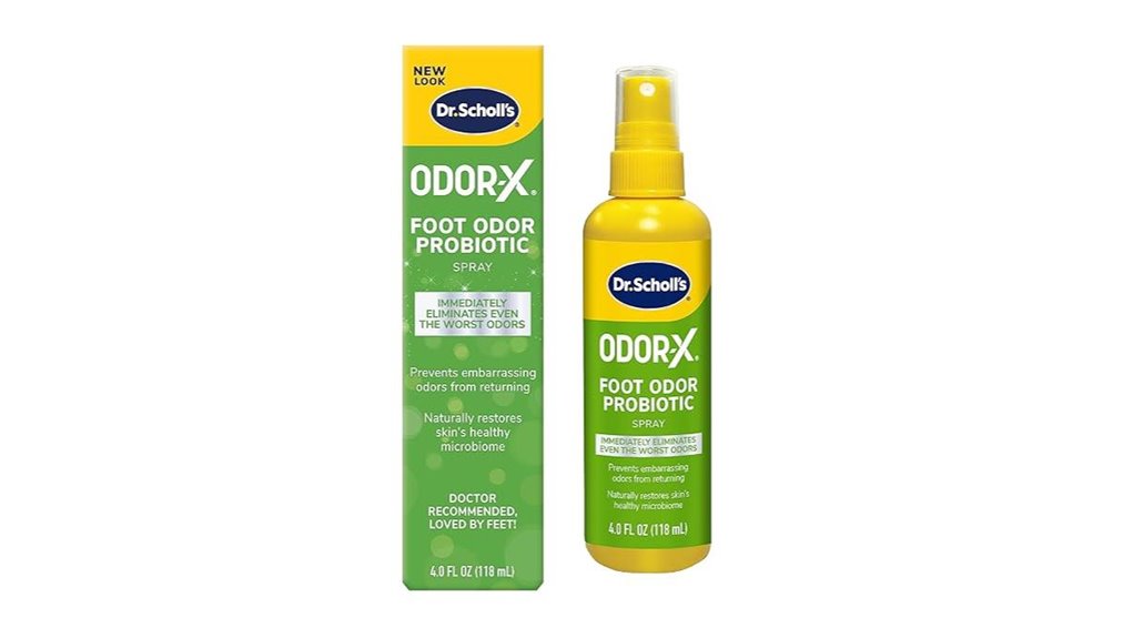 dr scholl s odor x probiotic foot spray