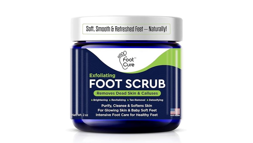 exfoliating foot scrub with pumice stone