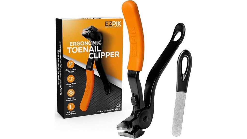 ezpik thick toenail clippers set