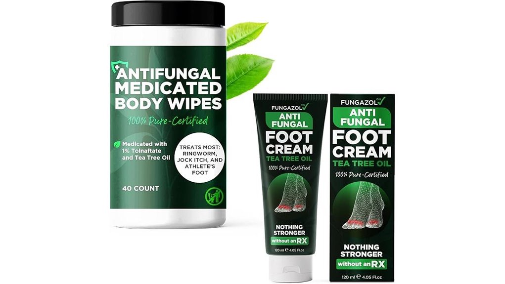 foot cream and medicated wipes set