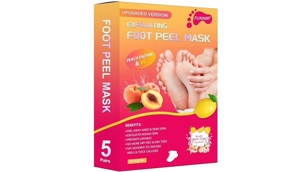 foot peel mask exfoliates calluses and heels