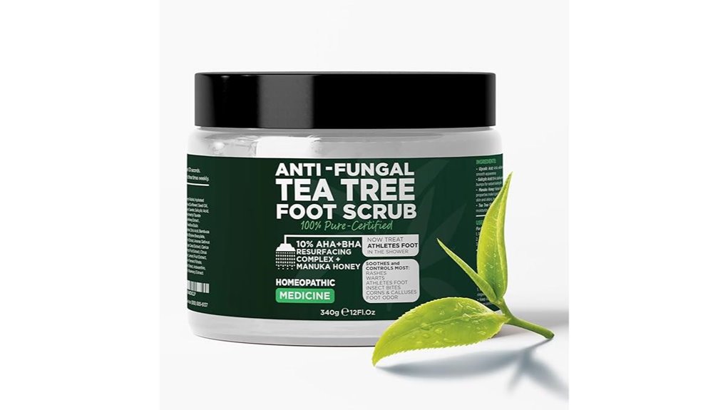 foot scrub with tea tree oil