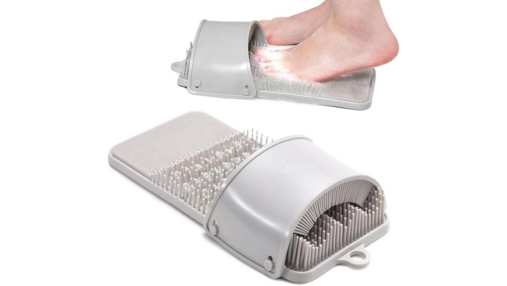 foot scrubber for shower spa exfoliation