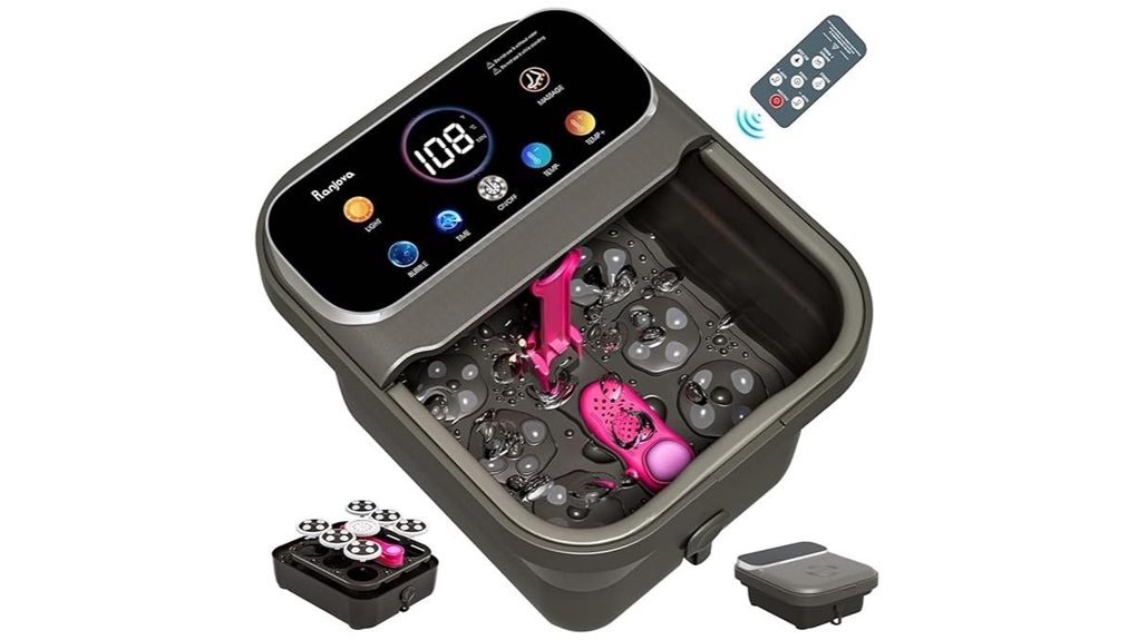 foot spa with heat and shiatsu balls