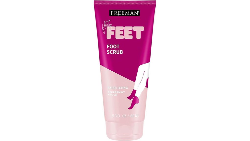 freeman peppermint plum foot scrub