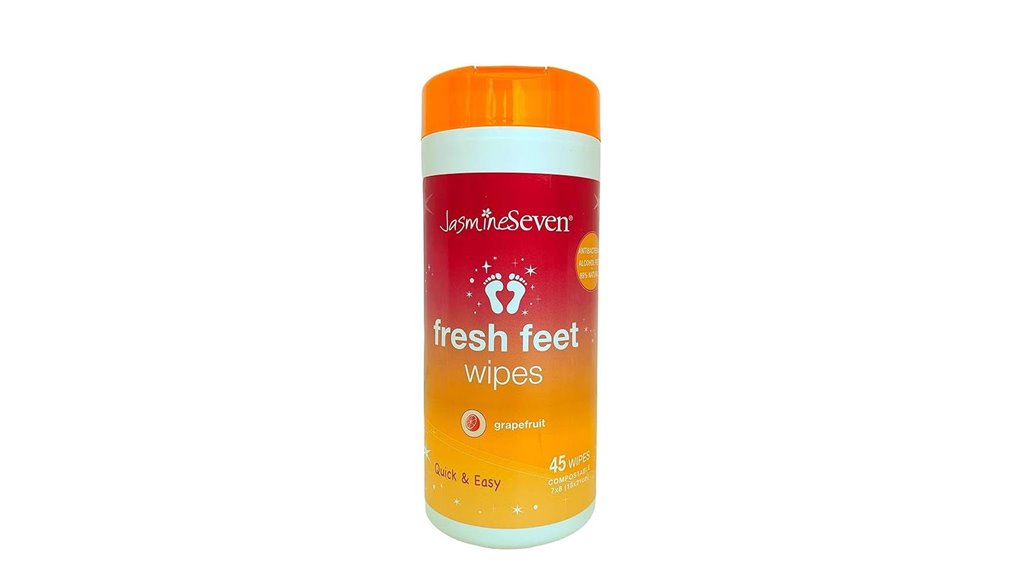 fresh feet wipes grapefruit scented