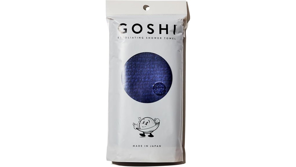 goshi indigo exfoliating towel