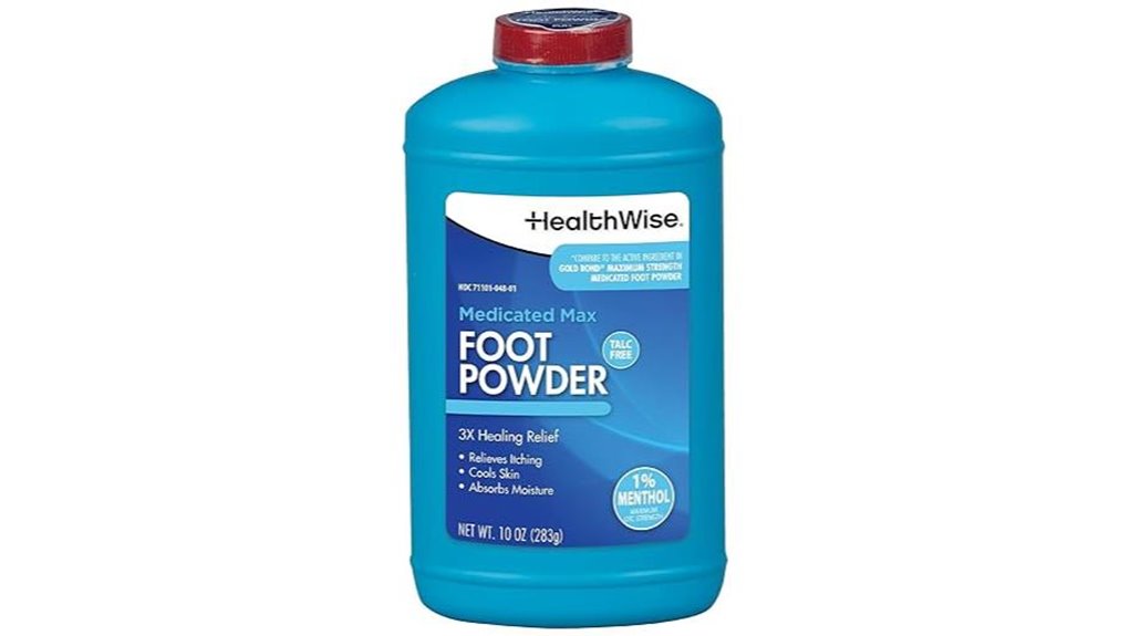 healthwise mentholated foot powder