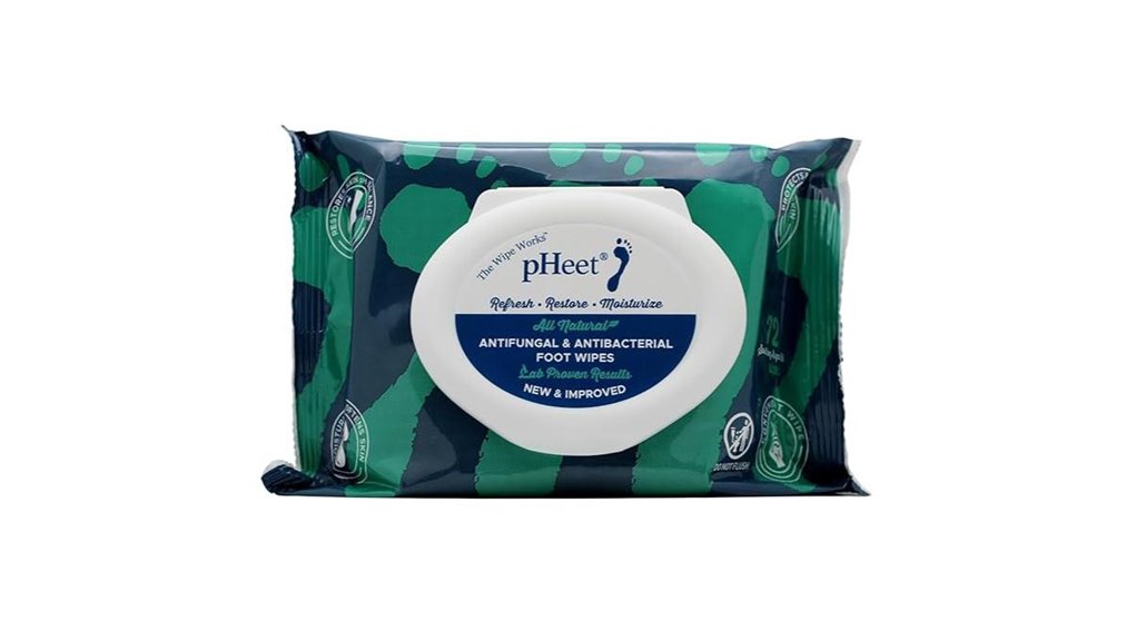 heet foot wipes antifungal antibacterial