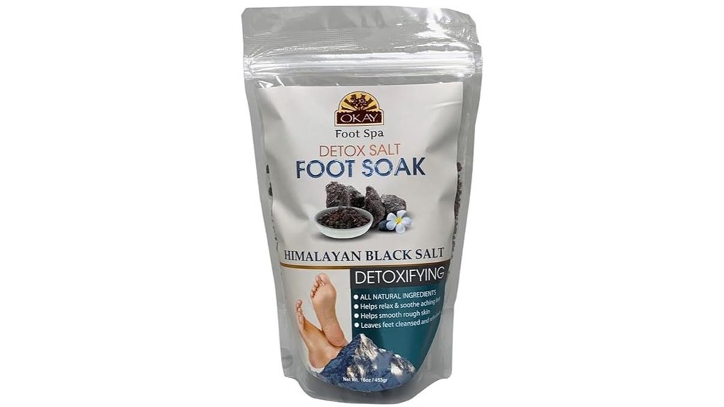 himalayan black salt detox foot soak