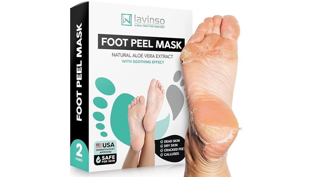 lavinso foot peel mask 2 pack