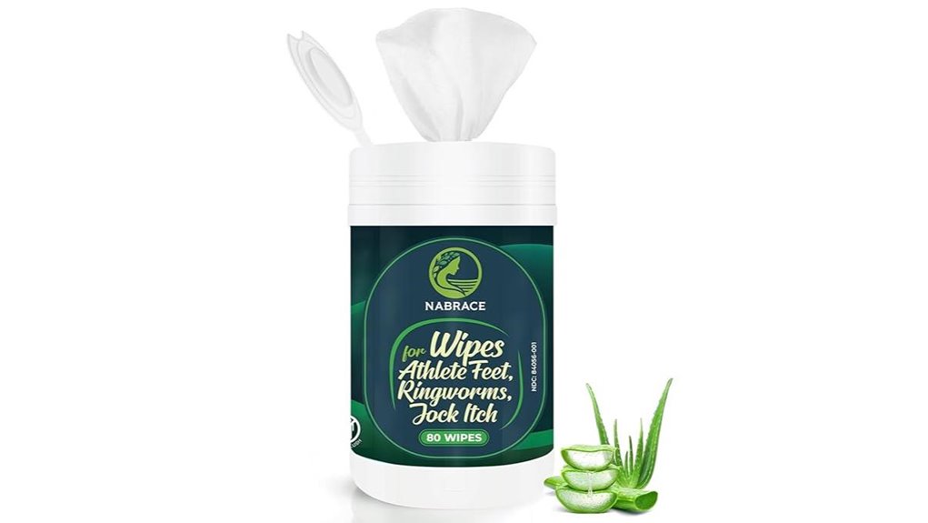 medicated body wipes rinse free