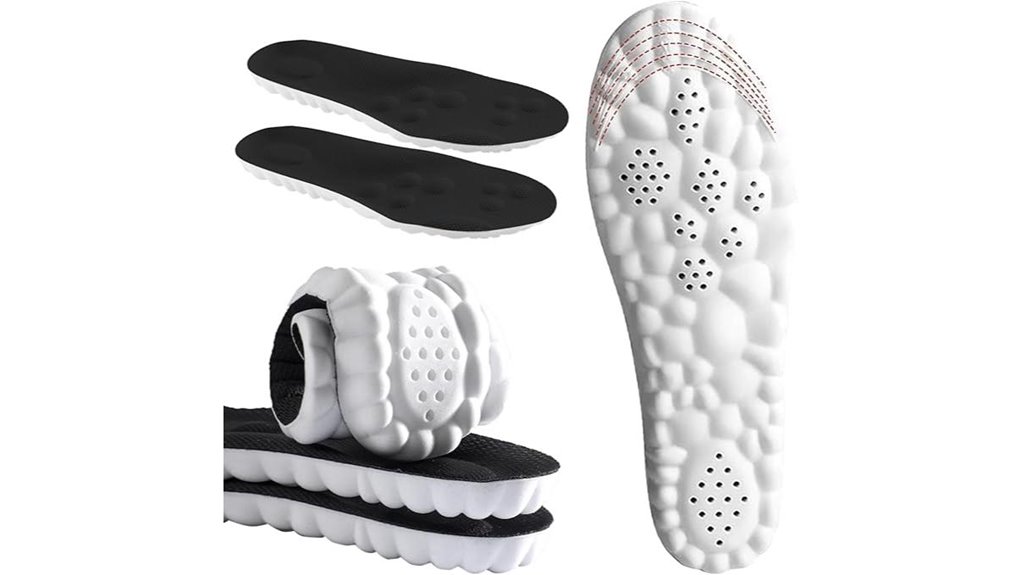 memory foam insoles black us7 11