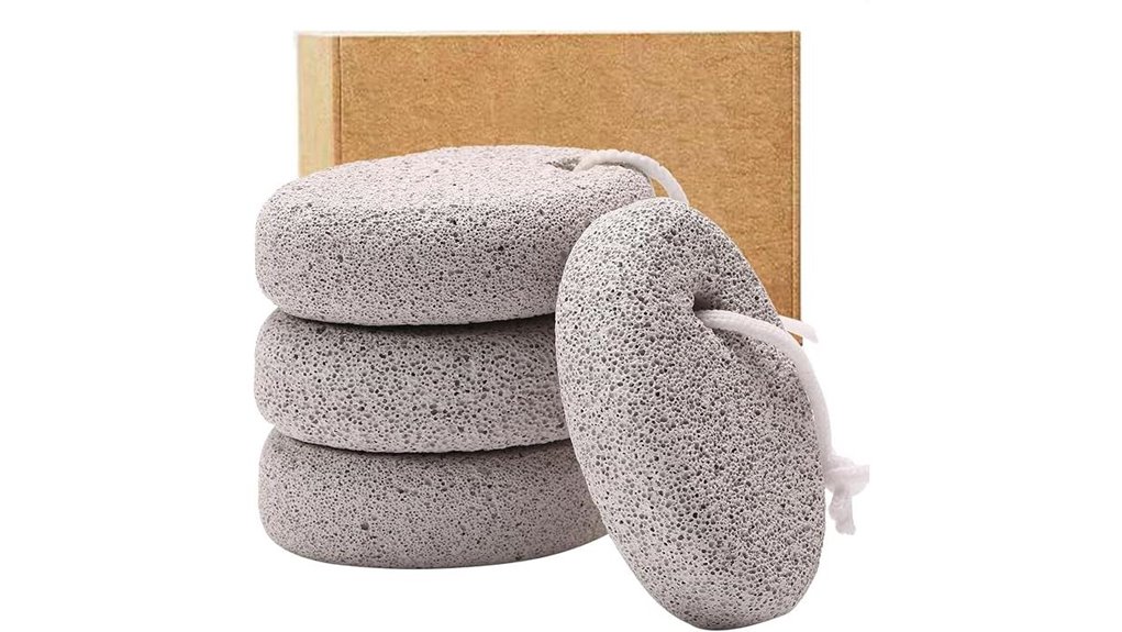 natural pumice stone foot file set 4 pack