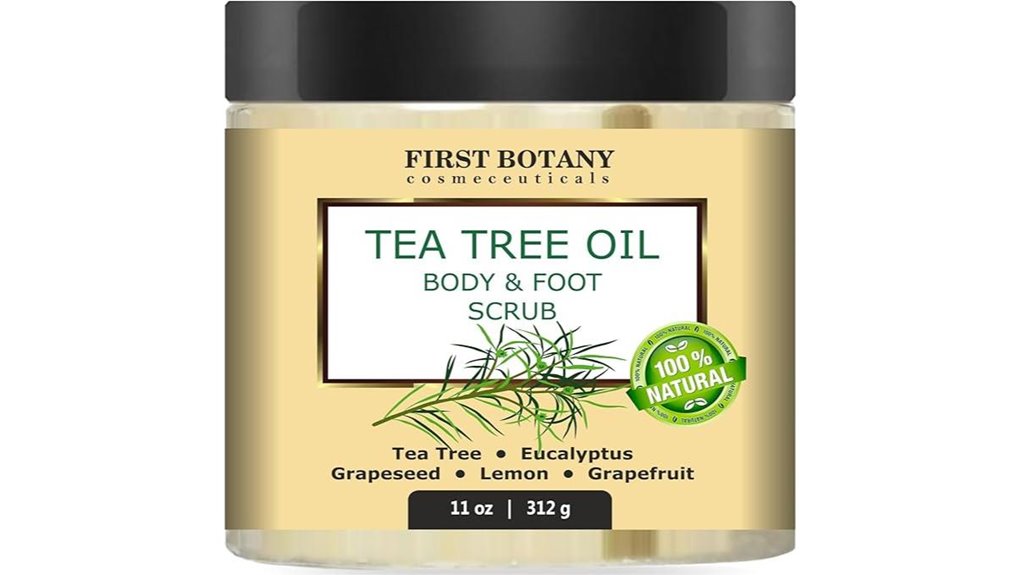 natural tea tree body scrub
