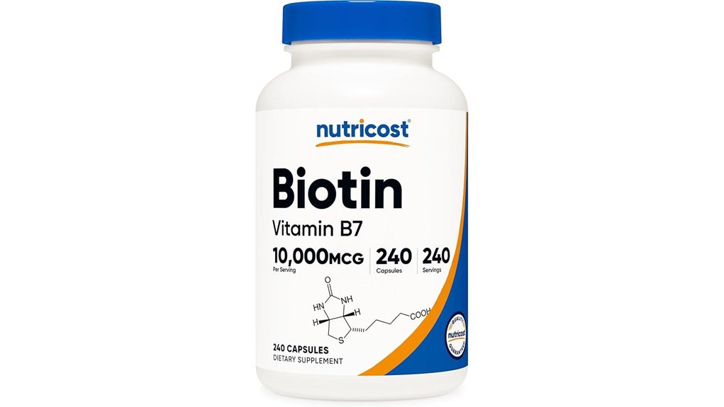 nutricost biotin 10 000mcg supplement