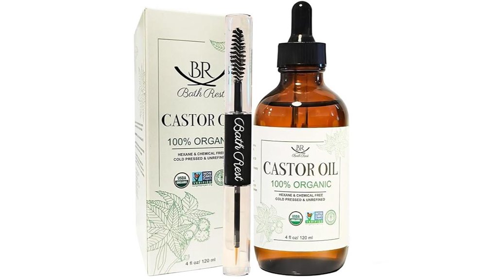 organic castor oil for hair skin nails