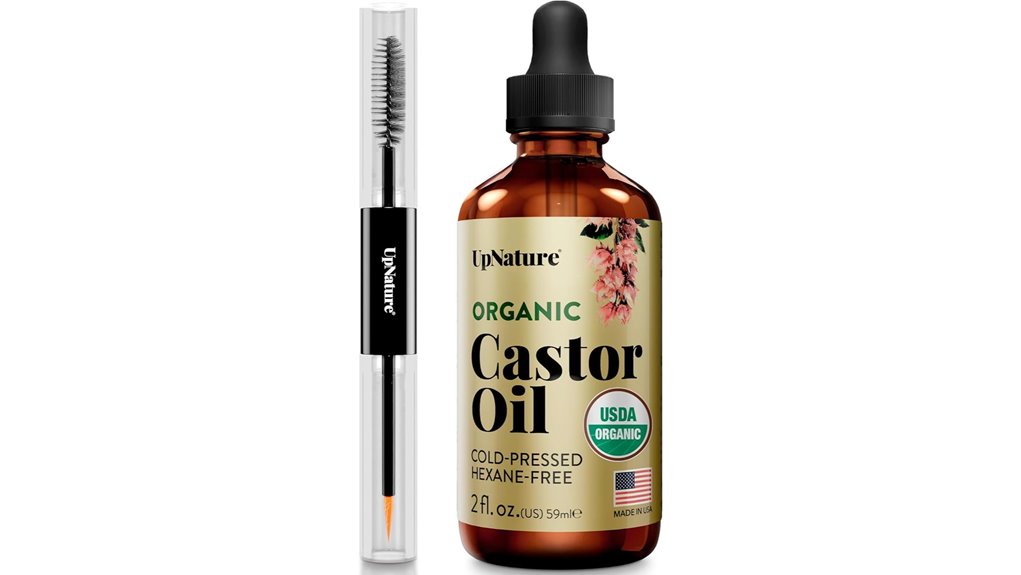 organic castor oil lash brow serum