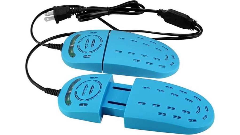 portable shoe dryer with disinfection