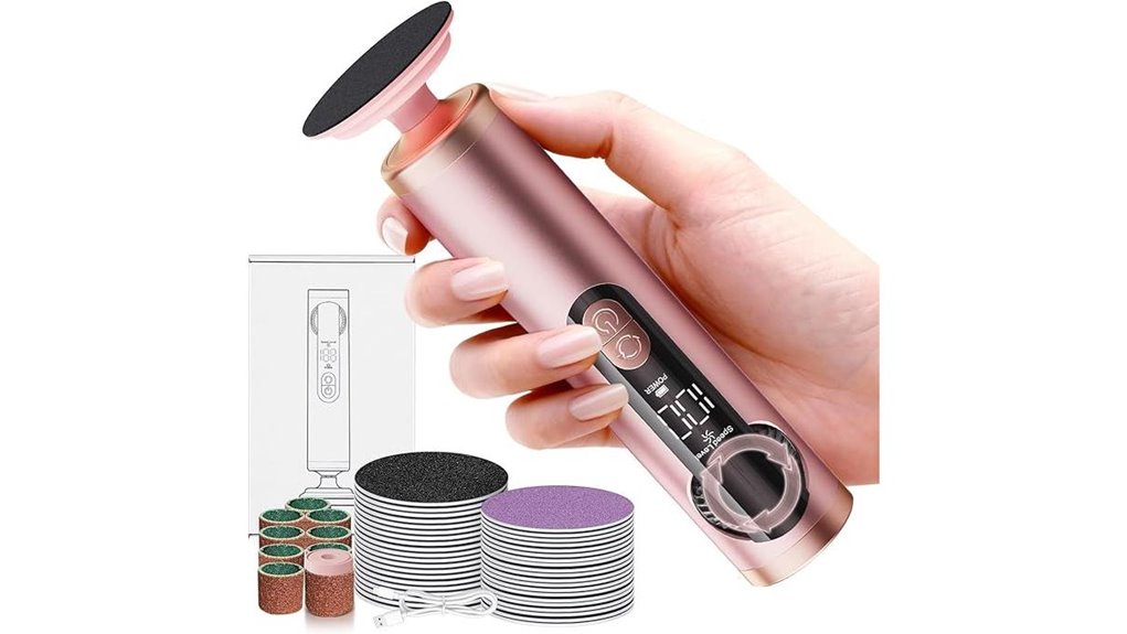 rechargeable foot callus remover 40 sandpaper discs included