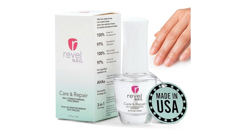 revel nail strengthener with aha