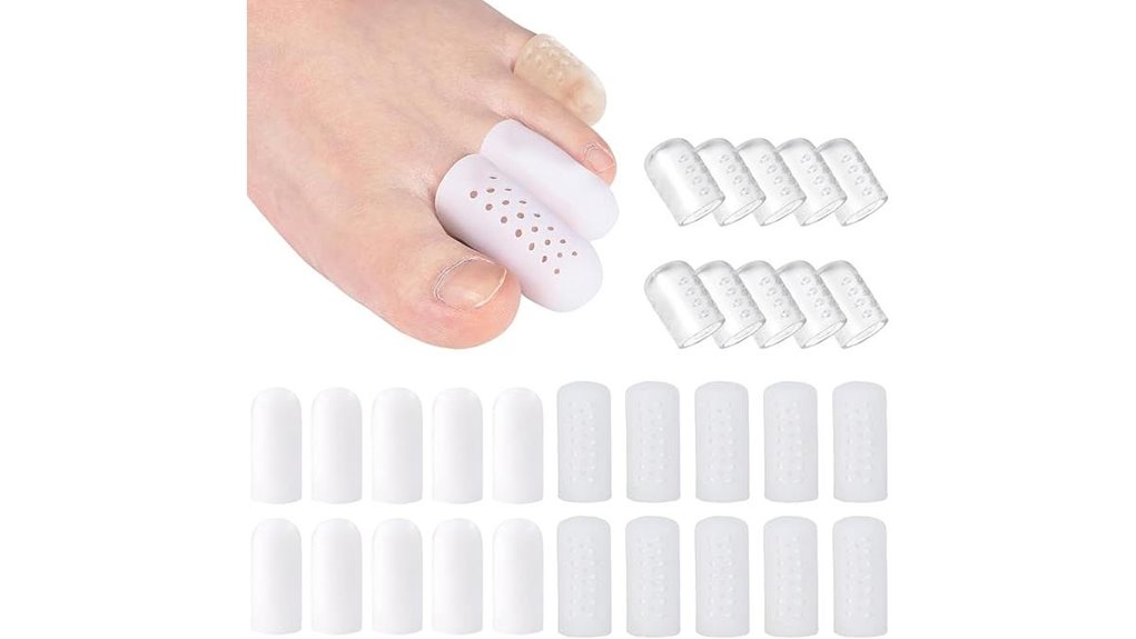 silicone toe protector gel caps