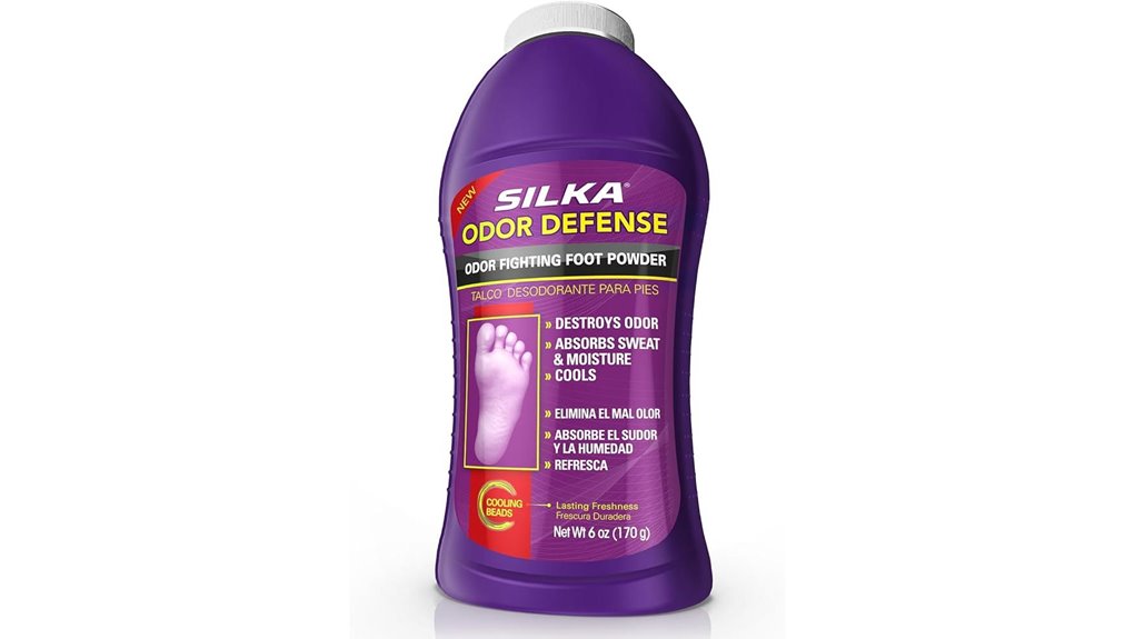 silka odor fighting foot powder