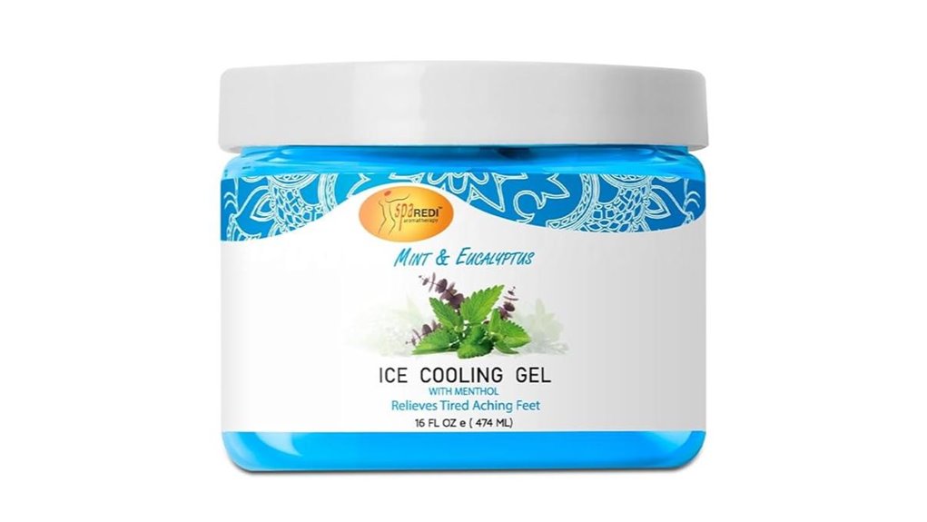 spa redi massage cooling gel pedicure 16 oz