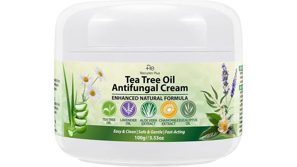 tea tree antifungal cream label