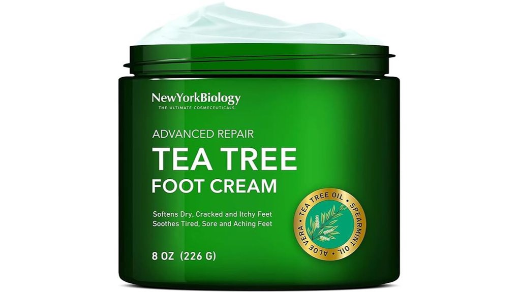 tea tree foot cream for dry feet