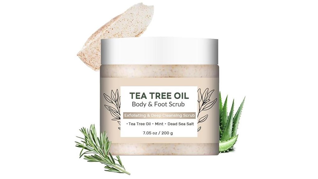 tea tree mint sea salt scrub