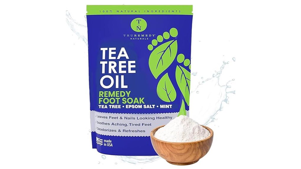 tea tree oil epsom salt foot soak
