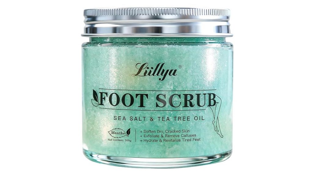 tea tree peppermint foot scrub