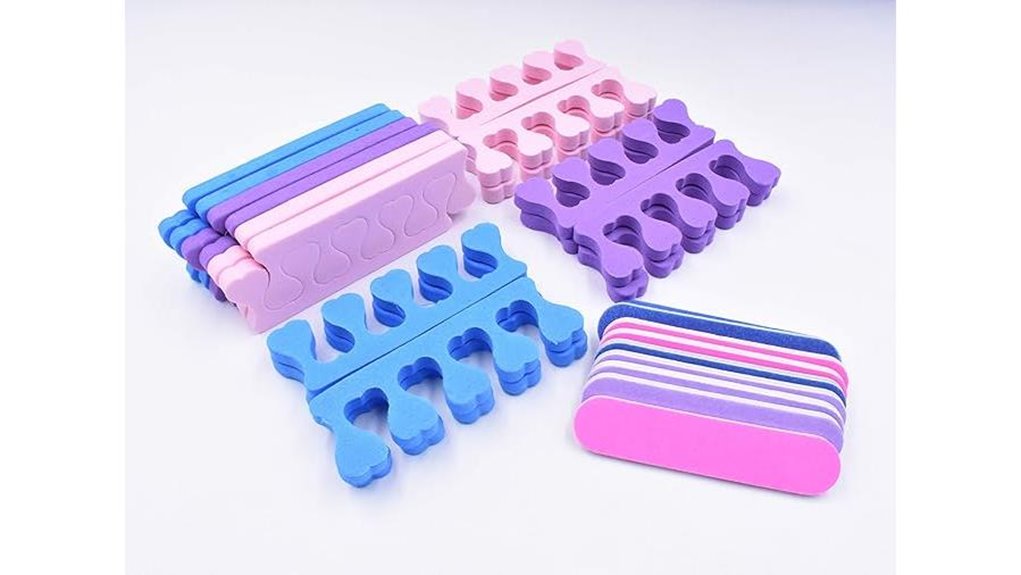 toe separators and buffing files