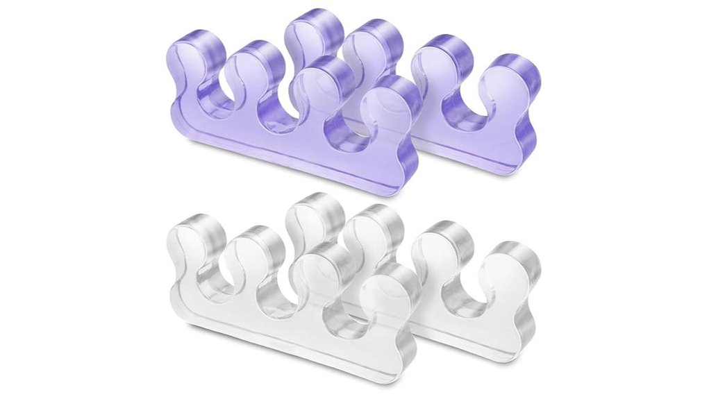 toe separators for pedicure reusable washable nail dividers