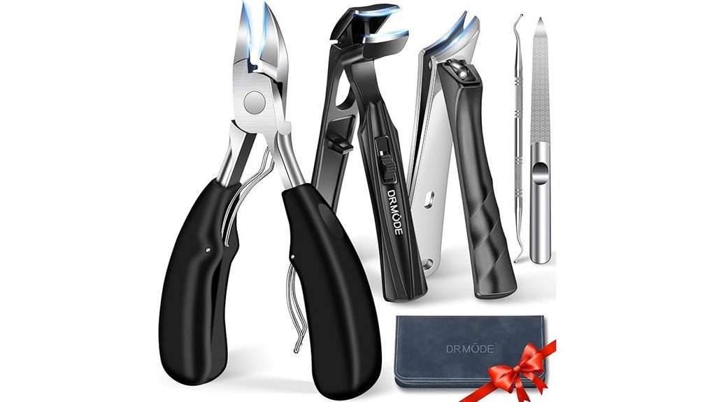 toenail clippers with angled head