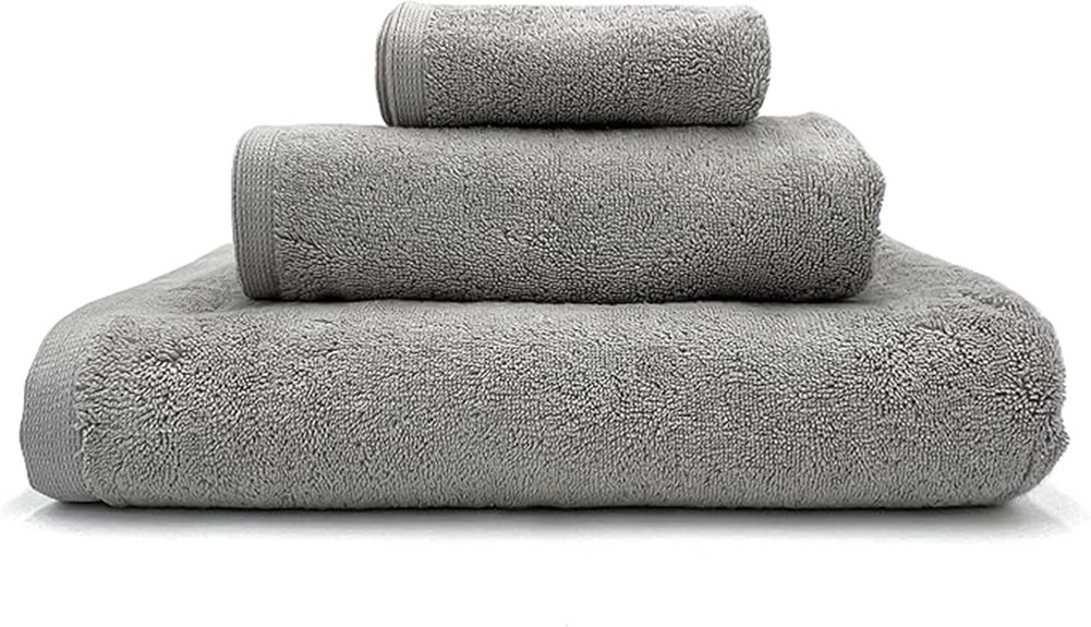 turkish towels set silver infused