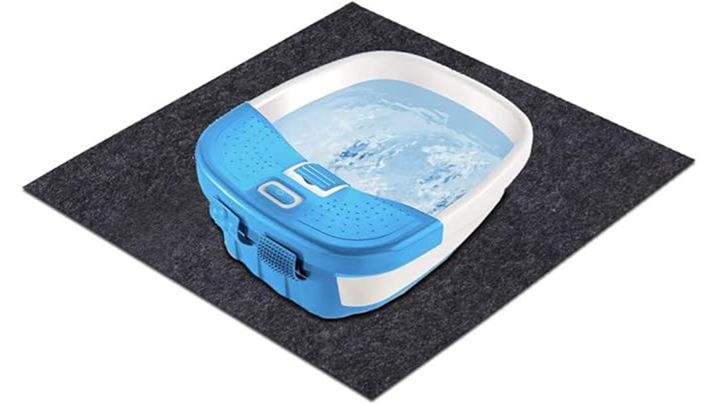 under the foot spa mat