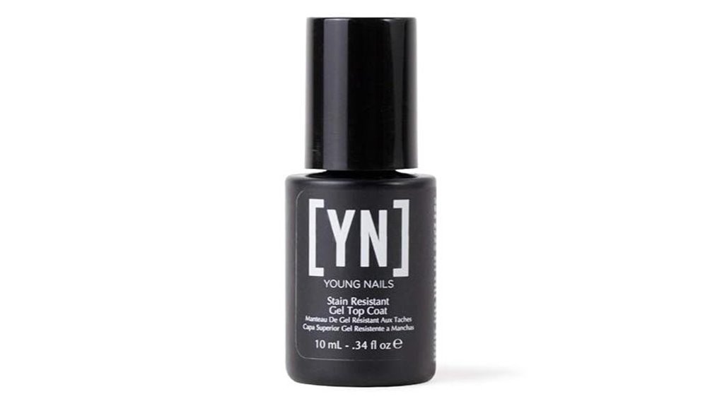 young nails clear gel topcoat and base coat