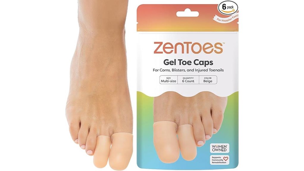 zentoes silicone toe caps 6 pack